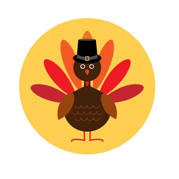 与土耳其感恩节快乐 — 图库矢量图片