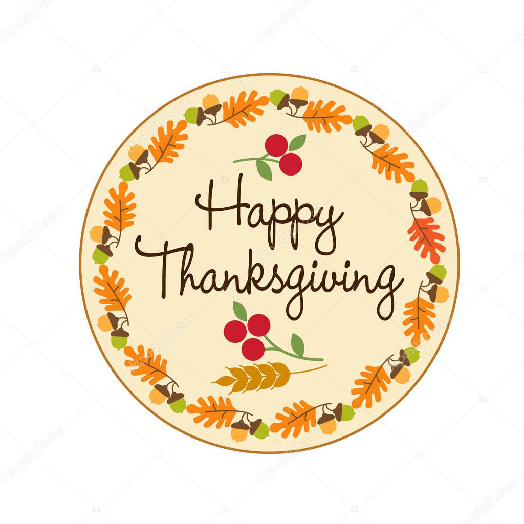 Happy thanksgiving vector illustration