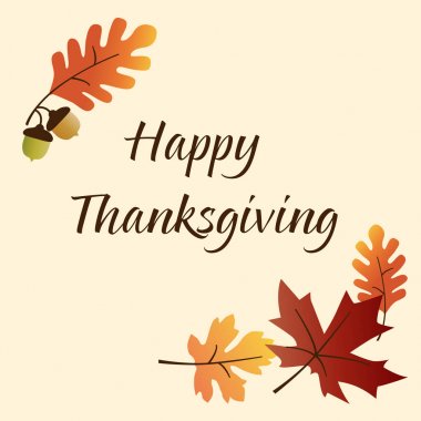  Şükran günü grafik yaprakları ile