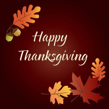  Şükran günü grafik yaprakları ile