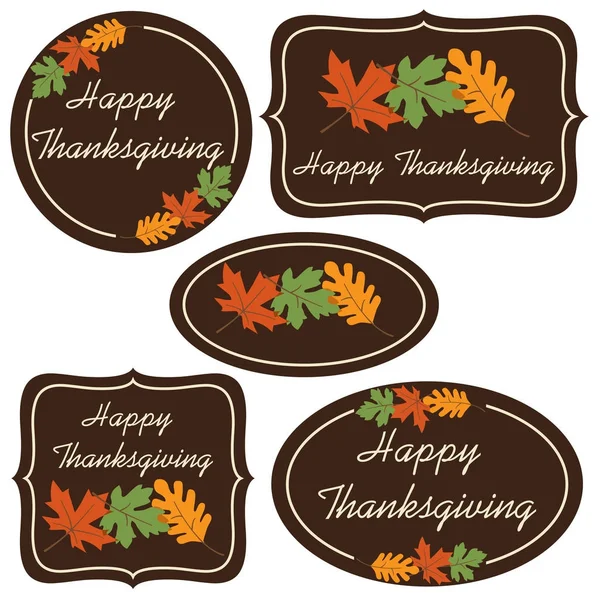 süslü Şükran etiketleri clipart