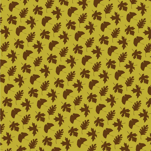 Μοτίβο με τα Φθινοπωρινά φύλλα — Διανυσματικό Αρχείο