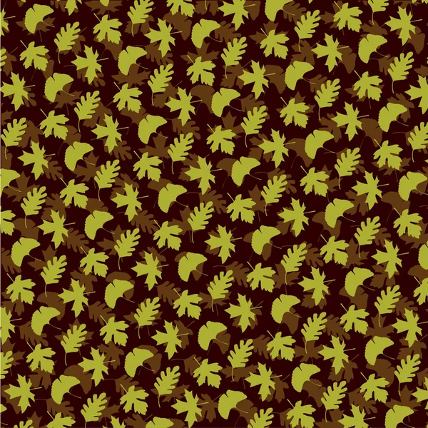 Μοτίβο με τα Φθινοπωρινά φύλλα — Διανυσματικό Αρχείο
