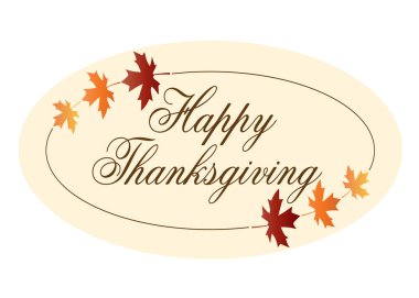 Şükran günün kutlu olsun tipografi elips