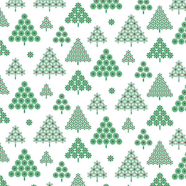 Patrón árboles de Navidad — Vector de stock