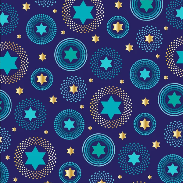 Jewish stars pattern — Stock Vector