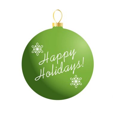 mutlu tatil Noel Ball illüstrasyon vektör 