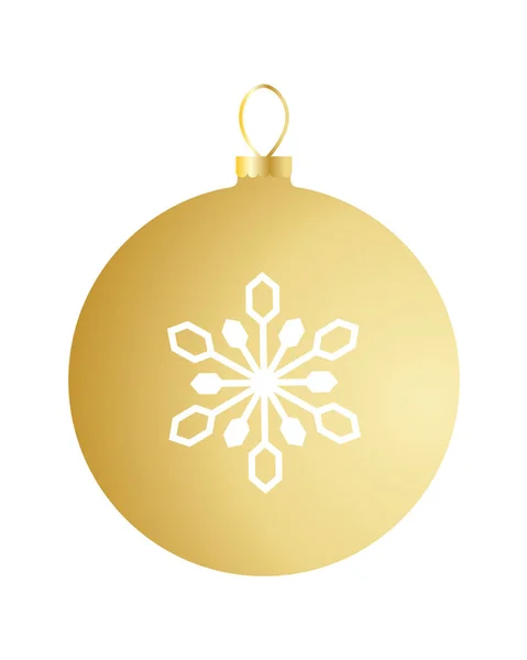 Ornament mit Schneeflockenvektorillustration — Stockvektor