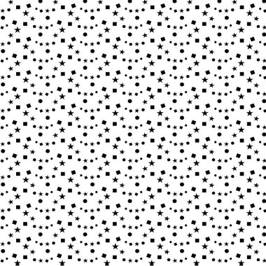 altın siyah konfeti ve yıldızlar arka plan deseni