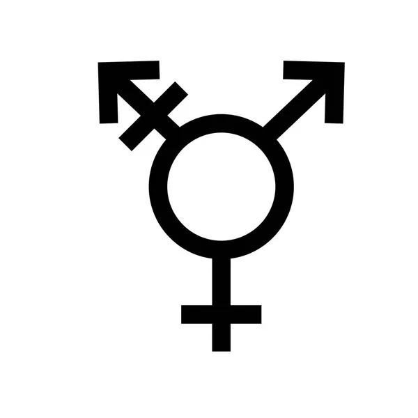 Stolz Trans Symbol Auf Weißem Hintergrund — Stockvektor