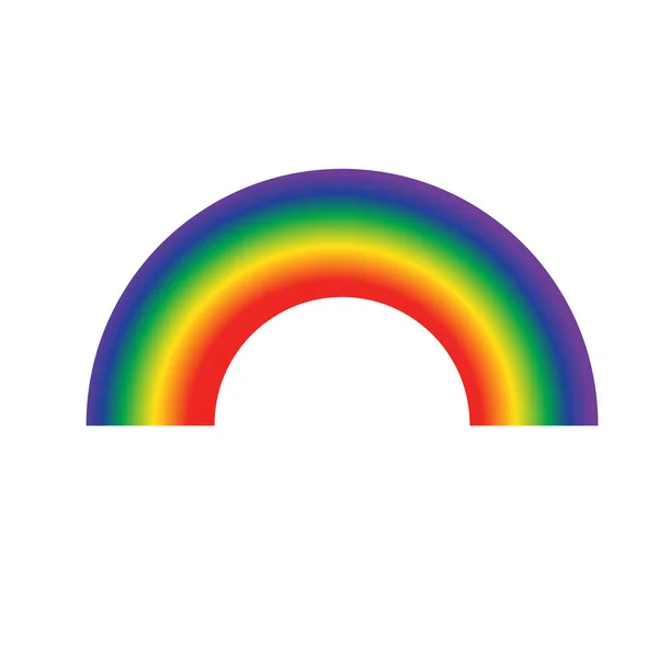 Orgullo Arco Iris Icono Sobre Fondo Blanco — Vector de stock