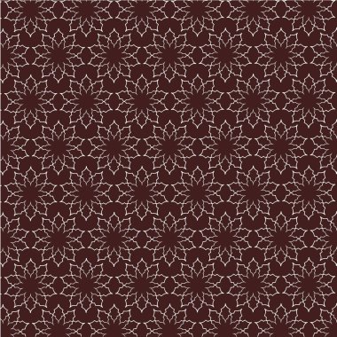 kahverengi zemin üzerine beyaz Fas desen