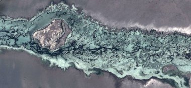 Kanser, Afrika çöllerinin havadan çekilmiş soyut fotoğrafları. Çöl manzaralarının havadan görünüşü, Tür: Soyut doğalcılıktan, mecazi, çağdaş fotoğraf sanatına kadar