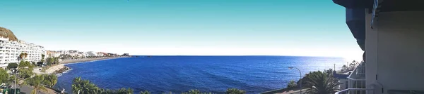 Playa Almuñécar Destino Turístico Granada Mar Mediterráneo Pueblos Blancos España —  Fotos de Stock
