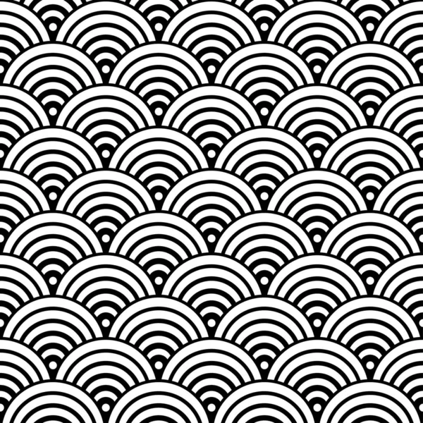 Kusursuz bir süs. Geometrik Japon baskısı. Vektör illüstrasyonu