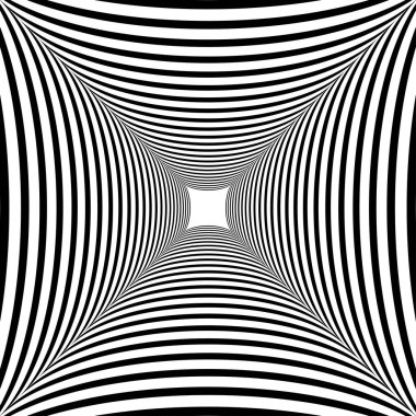 Tek renkli geometrik arka plan. Optik sanat.