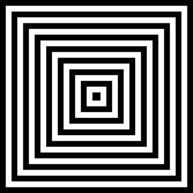 Optik sanat. Geometrik arkaplan. Siyah ve beyaz çizgiler. Vektör illüstrasyonu.