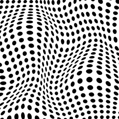 Dotted background. Black and white texture.  clipart