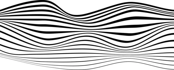 Forme Vectorielle Abstraite Art Optique Illustration Vectorielle Forme Ondulée — Image vectorielle