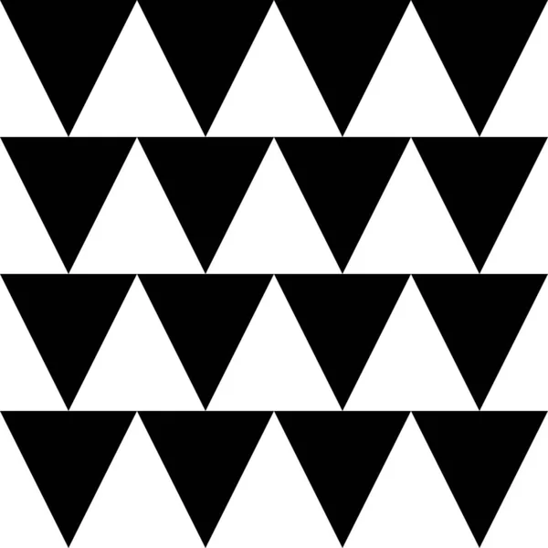 抽象的な黒い三角形 シームレスなパターンの背景 ベクターイラスト — ストックベクタ