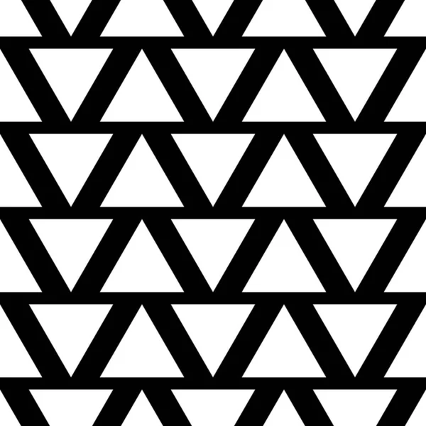 抽象ベクトルパターン ベクトルイラスト 黒い背景の白い三角形 — ストックベクタ