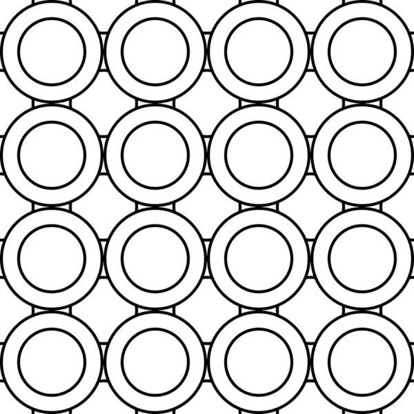 Patrón Geométrico Sin Costuras Fondo Blanco Negro Ilustración Vectorial — Archivo Imágenes Vectoriales