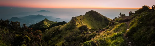 Panoramatické fotografie z Mount Merbabu — Stock fotografie