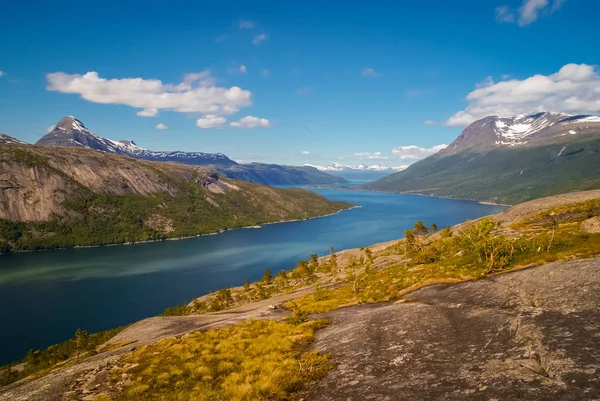 Scenic Skjomen fjord — ストック写真