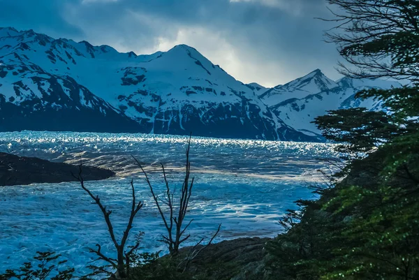 Snöig landsbygd i Chile — Stockfoto