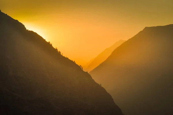 Sunrise in Nepal — Stock Photo, Image