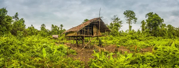 Одинокий деревянный дом — стоковое фото
