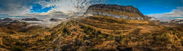 Fog around mountains