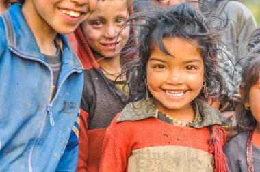 Nepal güzel küçük kız