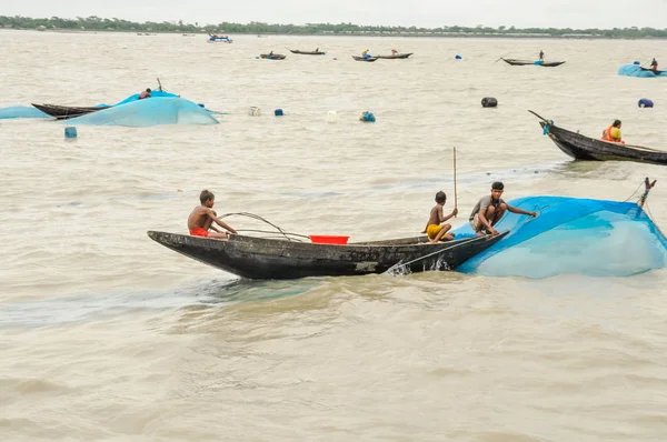 Pesca no Bangladesh — Fotografia de Stock
