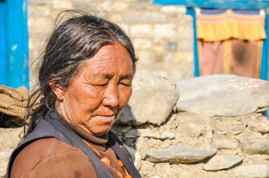 Düşünme kadın Nepal