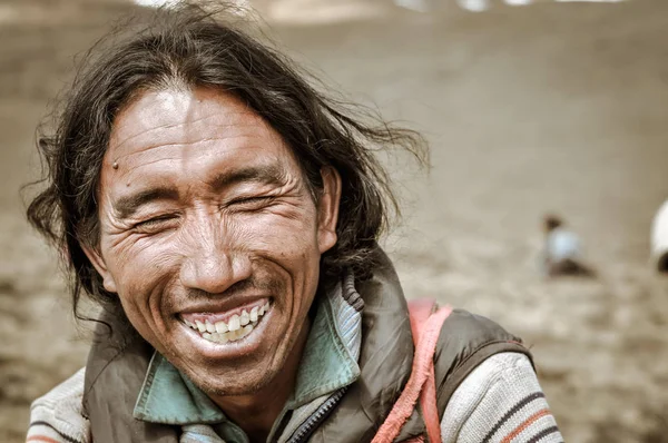 闭眼在尼泊尔 — 图库照片