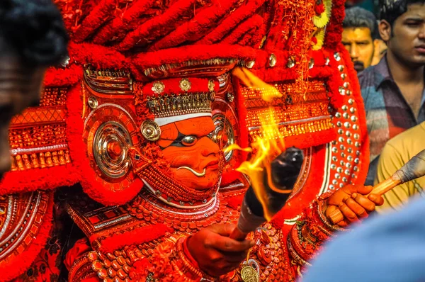 Μάσκα των θεών στην Κεράλα — Φωτογραφία Αρχείου
