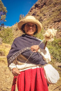 Peru yaşlı kadın