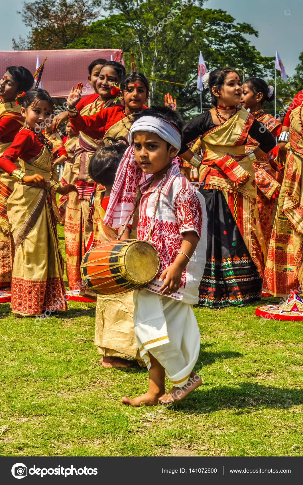 bihu dance costume for boy