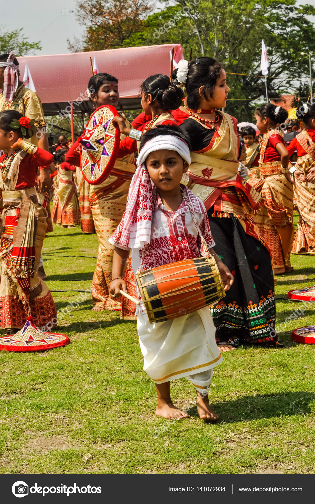 bihu dance costume for boy