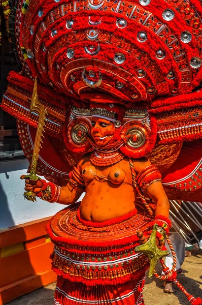 Поклоніння богині в Керала — стокове фото