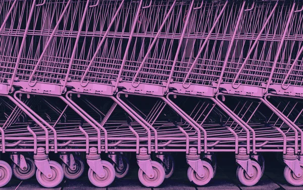 Shopping cart mönster — Stockfoto