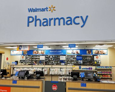 Walmart perakende satış mağazası tezgahı