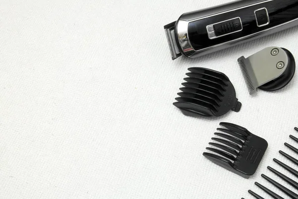 Tasarımcı, kuaför aletleri, makas, tarak, saç makası için arkaplan