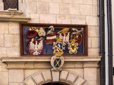 Şehir Krakow Polonya Avrupa'nın mimari detaylar