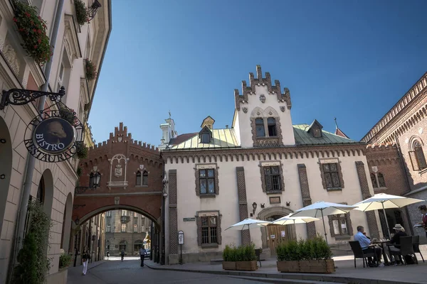 Bela arquitetura na cidade de Cracóvia Polônia — Fotografia de Stock