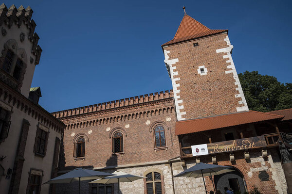 Tower in the City Walls of Krakow in Poland