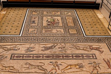 Roma mozaik taban sergi birinde birçok müze içinde Berlin Almanya