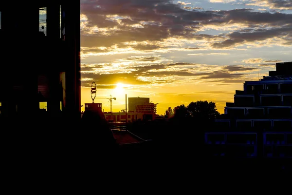 ベルリン市の夕日 — ストック写真