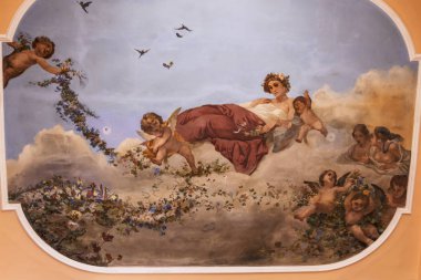 Avusturya Elisabeth Bavyera İmparatoriçe Achilleion Saray tavan. 